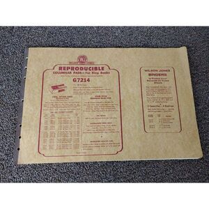 Wilson Jones COLUMNAR PAD 1 SIDED 14 COLUMNS FOR RING BOOKS GREEN G7214